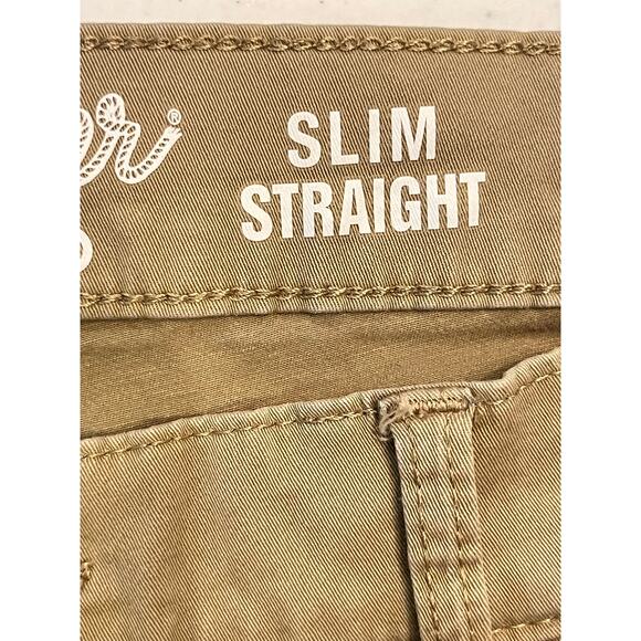 Wrangler Retro Men’s Slim Straight Leg Jeans 36x34 Tan Slim Straight Leg Denim - Picture 4 of 10